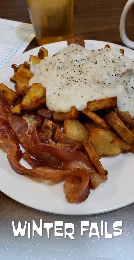 American Fries with Gravy and Bacon
